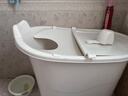 捷贝（Jebe baby）高位成人泡澡桶浴桶家用塑料洗澡桶大人加厚保温汗蒸沐浴盆洗澡盆 【加厚】瓷白+保温盖+大礼包 实拍图