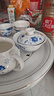 金灶（KAMJOVE）青花瓷陶瓷功夫茶具套装 品茗杯茶杯茶壶 三才盖碗茶具 KP-95【玲珑牡丹款】 实拍图