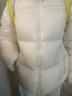 森马（Semir）轻松羽绒|90鸭绒羽绒服女冬季短款宽松花苞连帽甜美三防保暖外套 奶白（白鸭绒）10501 XL 实拍图