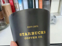 星巴克（Starbucks）杯子 咖啡宝藏系列 高颜值黑色不锈钢保温杯咖啡杯男女士送礼礼物 黑白渐变不锈钢桌面杯430ml 实拍图