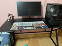 甄严选电脑桌台式电竞桌椅套装组合桌子办公家用桌学习桌书房书桌写字桌 【黑架+黑碳纤纹面】单桌140*60 实拍图