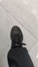 安踏云逸小黑鞋男鞋运动鞋子男士夏季皮面防泼水软底减震跑步徒步鞋子 【爆款推荐皮面防泼水神器】黑武士-4 39 码 实拍图