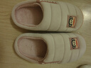 大嘴猴（paul frank）棉拖鞋女士秋冬季室内家居拖鞋毛绒保暖厚底棉鞋女款粉红250PF607 实拍图