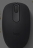 罗技（Logitech）M196 无线蓝牙鼠标 办公鼠标 笔记本商务办公家用 小巧便携 对称手型 石墨灰 实拍图