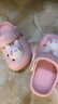 牧童儿童拖鞋夏男宝宝洞洞鞋软底女童卡通洗澡婴幼儿家居鞋萌兔粉160 实拍图