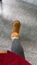 意尔康女靴雪地靴女冬季厚底加绒加厚保暖棉鞋百搭中筒短靴妈妈棉靴子 土黄色 加绒 【靴筒羊毛内里】 36 实拍图