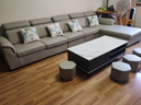 创繁现代可拆洗布艺沙发简约客厅小户型免洗科技布沙发组合家具 五人位+左右互换贵妃+茶几电视柜 乳胶+弹簧座包/科技布 实拍图