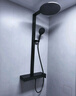 科勒（KOHLER）数显恒温淋浴花洒雨神卫生间洗澡龙头大置物台大顶喷头 雨神2.0墨影灰-灰色 实拍图