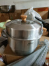 爱仕达（ASD）蒸锅304不锈钢双层家用蒸煮炖汤锅 28CM加高多层蒸笼·原木系列G2 实拍图