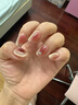 Miss Candy纯手工美甲贴片穿戴甲一秒穿戴可重复使用蜜柚啵啵SG267 S码超短T 实拍图