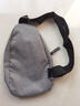 运动跑步包男休闲斜挎包手机包防泼水健身包女单肩包 灰色 实拍图