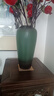 景德镇陶瓷花瓶摆件客厅插花落地高级感种花盆大复古陶罐水养中式 绿森林高号【暗绿色】可水培 实拍图