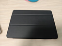 毕亚兹 适用2018/17款iPad Air2/1保护套 9.7英寸苹果平板电脑保护壳 全包智能休眠三折支撑 PB13-金刚黑 实拍图