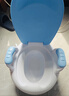 小哈伦儿童马桶婴儿坐便器婴幼儿尿盆小孩宝宝小便器3D软垫坐垫天蓝 实拍图