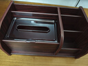 金隆兴多功能纸巾盒桌面办公家用客厅茶几遥控器收纳盒抽纸盒轻奢木质 实拍图