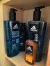 阿迪达斯（adidas）男士沐浴露洗发水洗面奶三效合一 游泳去氯保湿 冰点热情套装1.2L 实拍图