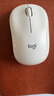 罗技（Logitech）M221 轻音鼠标 无线鼠标 办公鼠标 对称鼠标 带无线微型接收器 米白色 实拍图