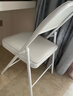 晨淘折叠椅子凳子靠背椅家用便携餐椅办公椅会议椅电脑椅培训椅-QP白 实拍图