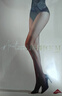 涞觅润丝【0.01】开裆丝袜丝滑超薄免脱连裤袜透明性感女袜 黑色 L码  实拍图