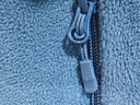 优衣库男装女装摇粒绒拉链茄克/长袖外套廓系夹克479792 64 湖蓝色 L 实拍图