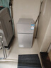 新飞冰箱小型租房用 一级能效冷 藏冷冻两用1-2人家用小冰箱 出租房双门电冰箱办公室两门 26年旗舰 76A128L一级能效【带净味盒】银 实拍图