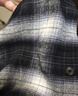 优衣库女装法兰绒衬衫/格纹长袖衬衣481173 08 深灰色 S /155/80A 实拍图
