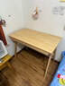 华舟实木书桌简约小户型家用写字桌台式电脑桌卧室学习桌 1.0米原木色 实拍图