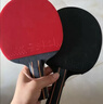 双鱼乒乓球拍直拍横拍 双拍对拍套装 娱乐型2只装 实拍图