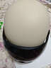 青霄 安全头盔 标准款 新国标 3C认证 抗冲击包裹式防护 电男动女四季车骑通用 卡其色防晒镜片 实拍图