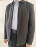 罗蒙外套男秋季商务男士翻领行政夹克上衣干部厅局风爸爸装i8黑色XL 实拍图