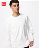 优衣库男装女装柔软圆领T恤/休闲长袖上衣479783 00 白色 XS 实拍图