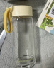富光清然玻璃杯 高硼硅玻璃水杯子 女生便携牛奶咖啡刻度茶杯330ml 实拍图