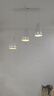 欧普照明（OPPLE）LED吊灯餐吊灯三头吸顶餐吊灯现代简约创意吧台繁星 另购E27光源 实拍图