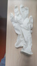 乌斯京（WOLSGIN）一次性手套丁腈手套100只中码橡胶食品级加厚耐用厨房防护丁晴白 实拍图
