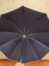天堂 加大雨伞三折 晴雨两用商务伞经典格纹10骨大雨伞男女 藏青 实拍图