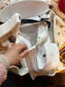 usbeesbaby清凉一夏婴儿背带M坐姿护髋四季通用透气网面外出抱娃神器 牛奶白冰丝棉JDQ 实拍图