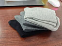 京东京造【抑菌袜】新疆棉四季秋冬吸汗休闲袜透气简约色5双 实拍图