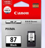 佳能（Canon）PG-87 黑色墨盒(适用E568黑·大印量套装/E568白/E568/E568R) 实拍图