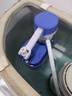 海立马桶水箱配件老式抽水坐便器厕所蹲坑ABS进水阀20-32cm通用SJ02蓝 实拍图
