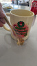 圣诞节高颜值陶瓷马克杯子ins风可爱卡通童趣水杯少女心伴手礼物 米色圣诞节马克杯+樱花勺子 1个 350ml 实拍图