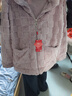 浪莎睡衣女秋冬季加厚珊瑚绒家居服两件套可外穿拉链立领女士暖绒套装 实拍图
