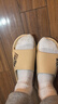 回力运动拖鞋男浴室内户外减震防滑厚底凉拖鞋HL39651卡其色44-45码 实拍图