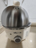 小熊（Bear） 煮蛋器 小型家用电蒸锅智能定时不锈钢蒸蛋器自动断电蒸锅鸡蛋羹迷你鸡蛋器易操作 单层 【旋钮定时+304不锈钢】ZDQ-B07C3 实拍图