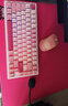 WOB rainy75客制化键盘三模铝坨坨机械键盘cnc电脑无线蓝牙游戏电竞外设雨 霜桃粉-电泳-RGB/雪顶可可轴/冰晶 实拍图