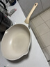 炊大皇 炒锅 麦饭石色不粘锅多功能少油烟炒菜锅平底32cm 电磁炉通用 实拍图