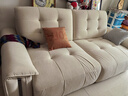 美柏布艺功能沙发客厅复古可翻盖茶几沙发雪尼尔新款布艺沙发电动沙发 旗舰版2.35米（舒适坐感+APP语音控制） 【RM系列 | 抗螨抗菌猫抓布】 实拍图