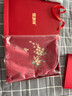 恒源祥 100%羊毛红围巾女秋冬保暖围脖刺绣披肩送妈妈长辈新年生日礼物 实拍图