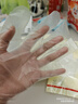 京东京造 一次性手套 食品级加厚PE手套 龙虾烧烤露营家用餐饮【200只】 实拍图