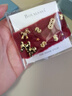 Royal sasa新年礼物春季红色侧边夹套装马上有钱节日氛围感毛毡BB卡碎发夹子 晒单实拍图