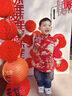 葆氏长袖吃饭罩衣儿童防水隔污拜年服宝宝新年中国风刺绣秋冬外穿护衣 实拍图